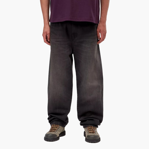Carhartt WIP Aaron Pant - Black Tobacco used wash