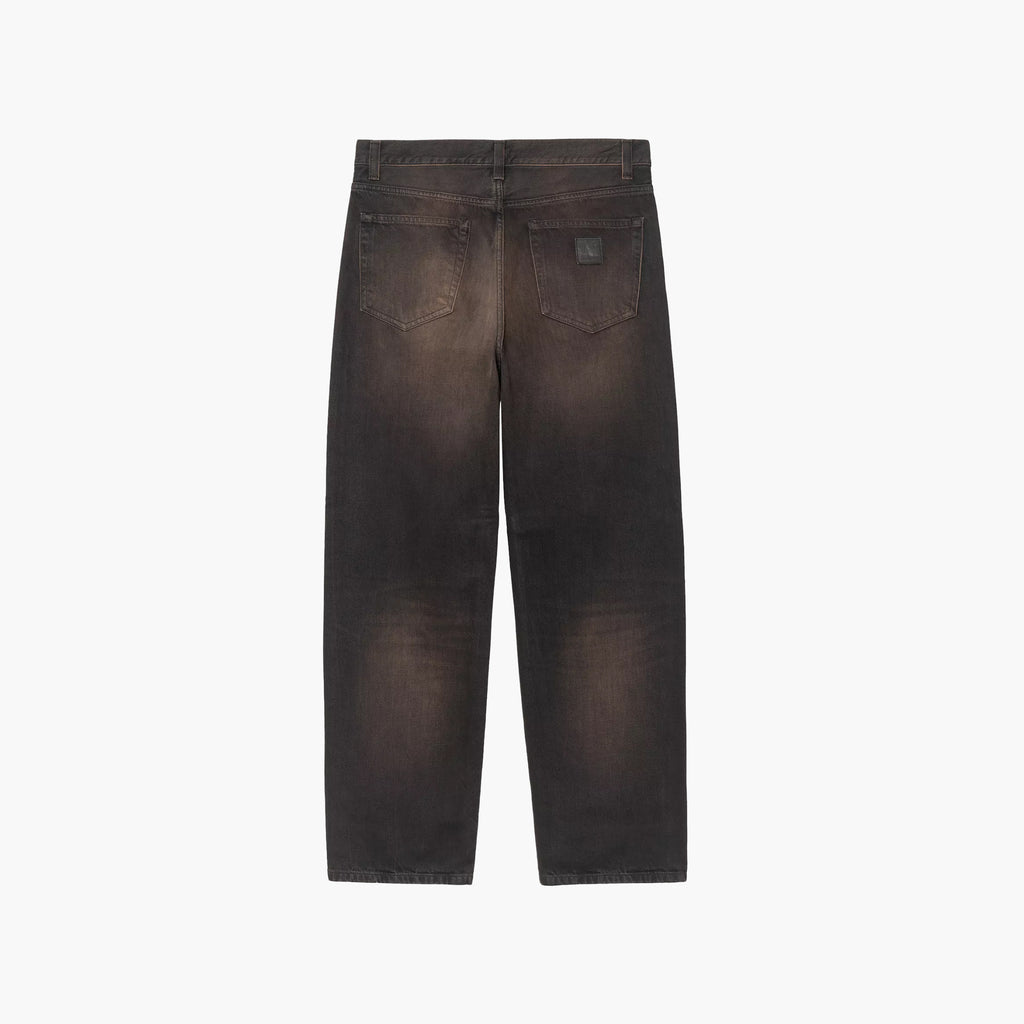 Carhartt WIP Aaron Pant - Black Tobacco used wash