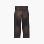 Carhartt WIP Aaron Pant - Black Tobacco used wash