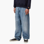 Carhartt WIP Aaron Pant Blue - Burst Washed