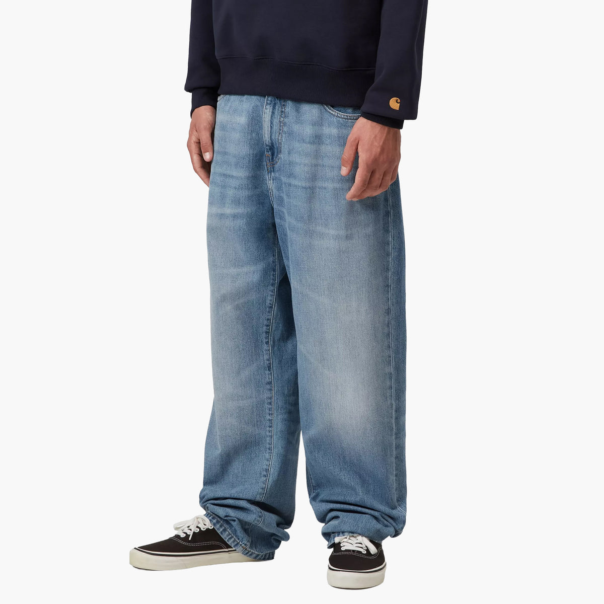 Carhartt WIP Aaron Pant Blue - Burst Washed