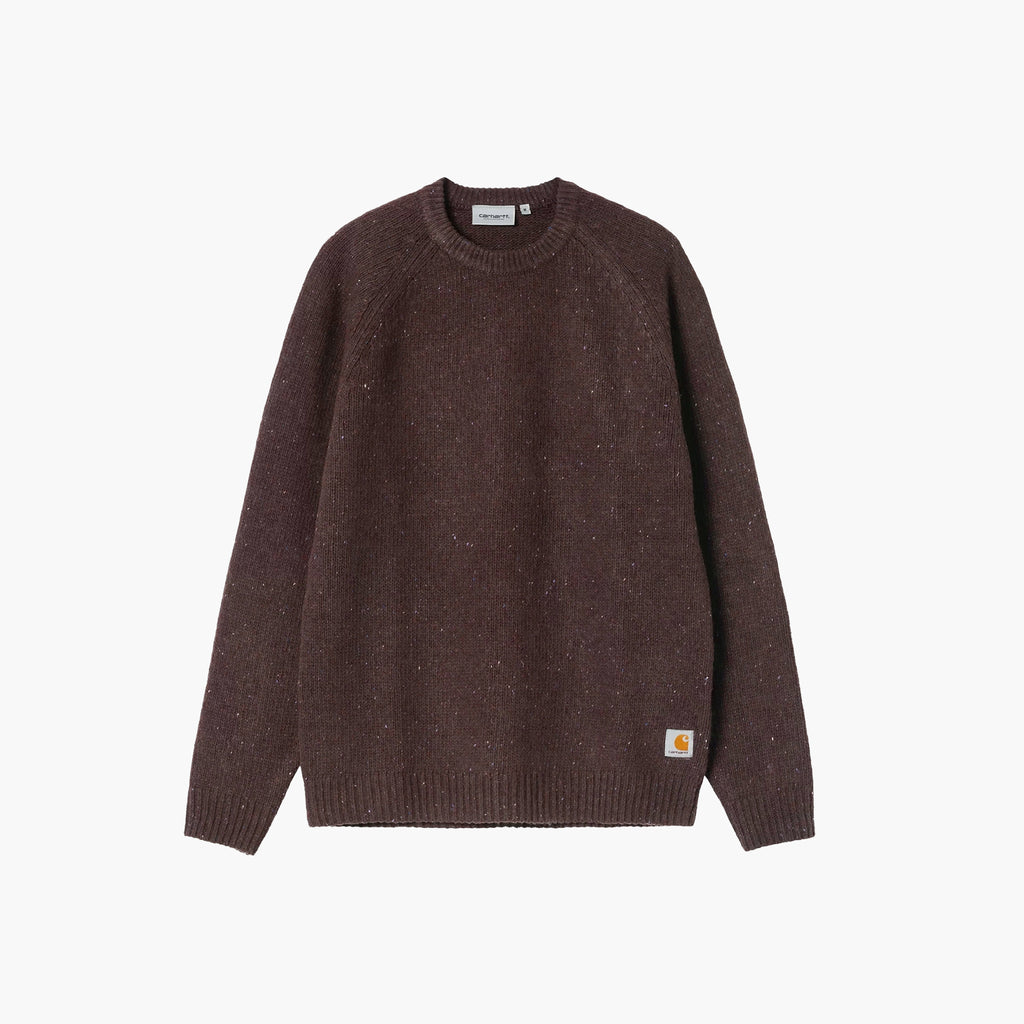 Carhartt WIP Anglistic Sweater - Speckled Tobacco