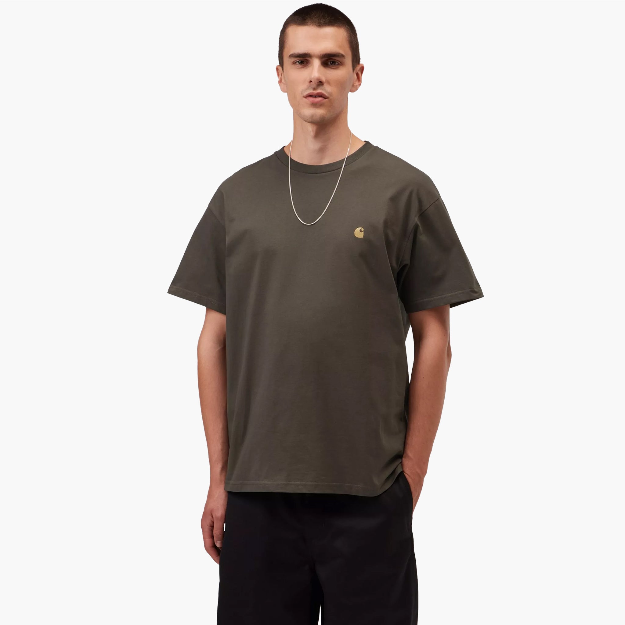 Carhartt WIP Chase T-Shirt - Shungite Gold