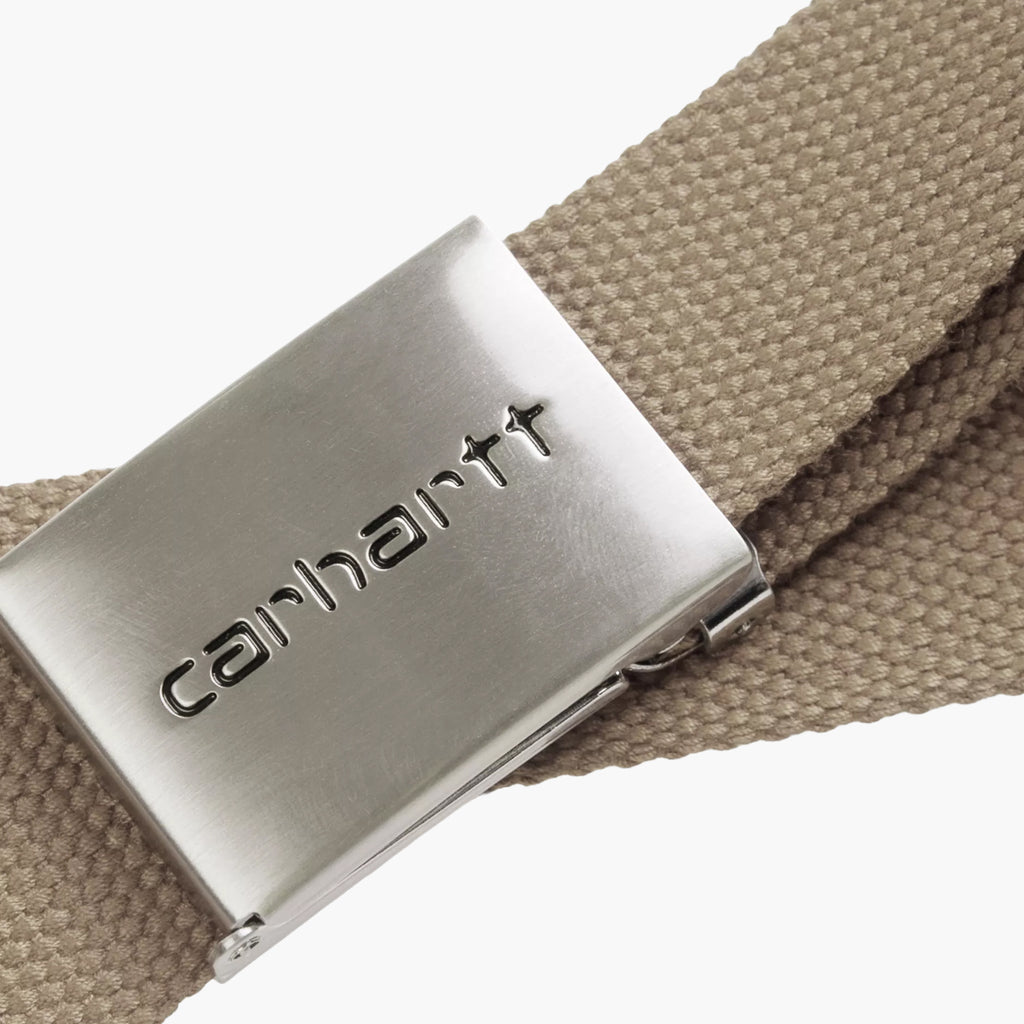 Carhartt WIP Clip Belt Chrome - Leather