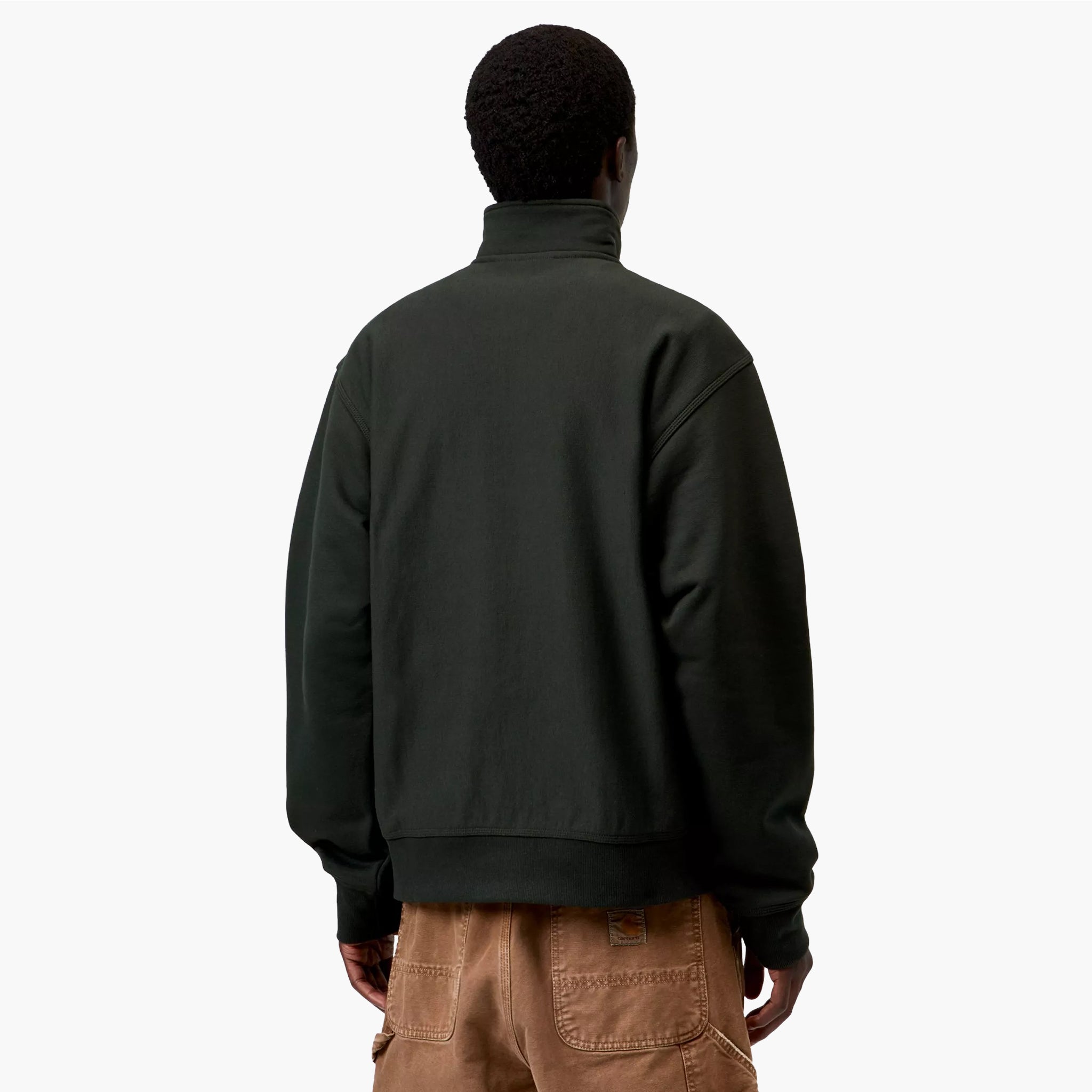 Carhartt WIP Half Zip American Script Sweatshirt - Raven