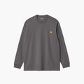 Carhartt WIP L/S American Script T-Shirt - Graphite