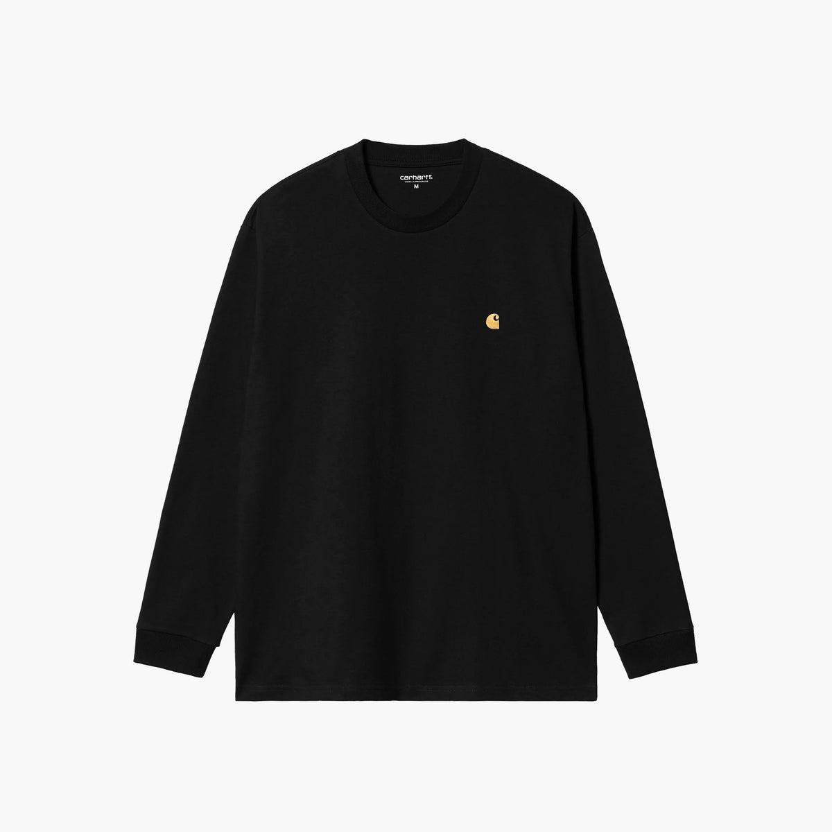 Carhartt WIP L/S Chase T-Shirt - Black / Gold