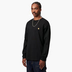 Carhartt WIP L/S Chase T-Shirt - Black / Gold