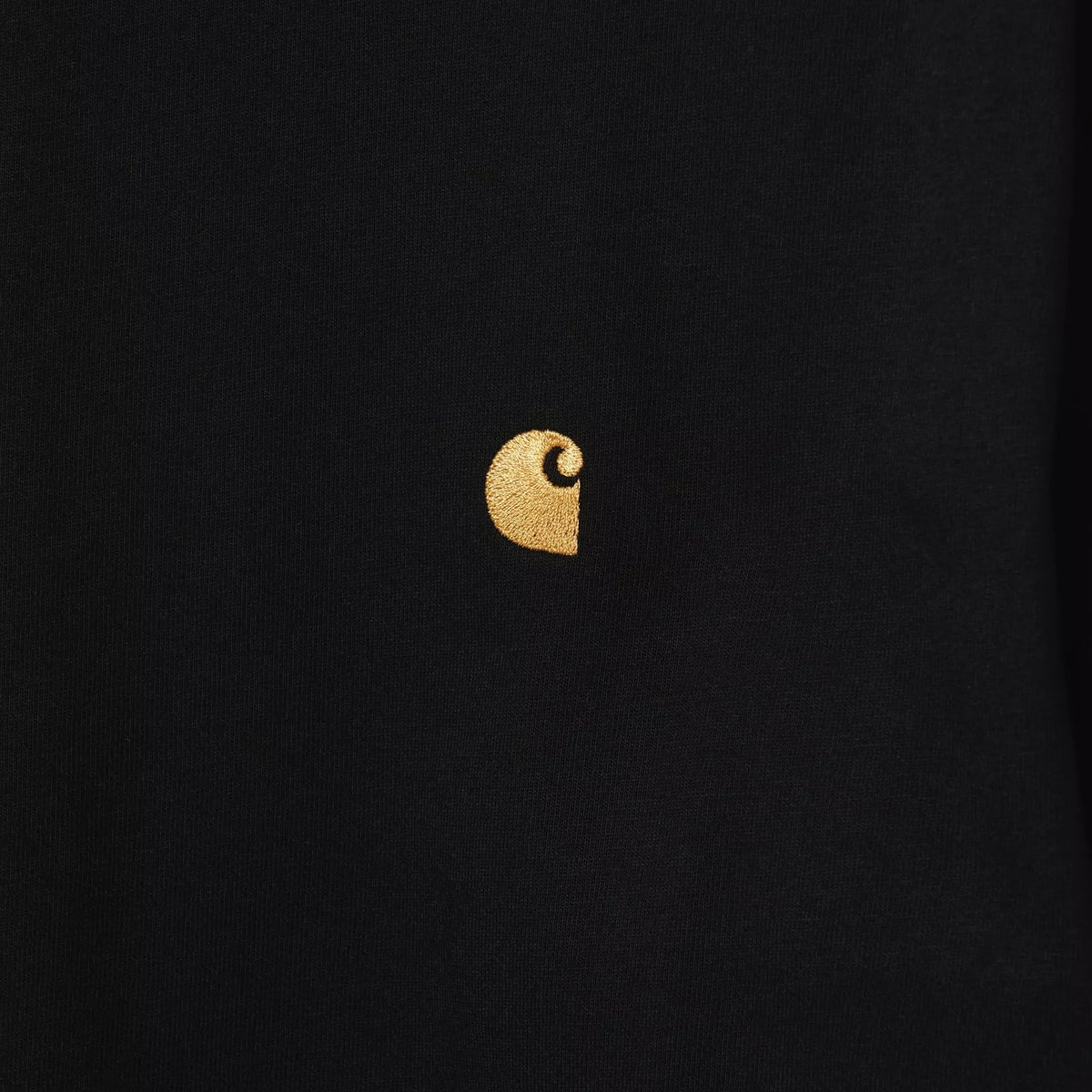 Carhartt WIP L/S Chase T-Shirt - Black / Gold