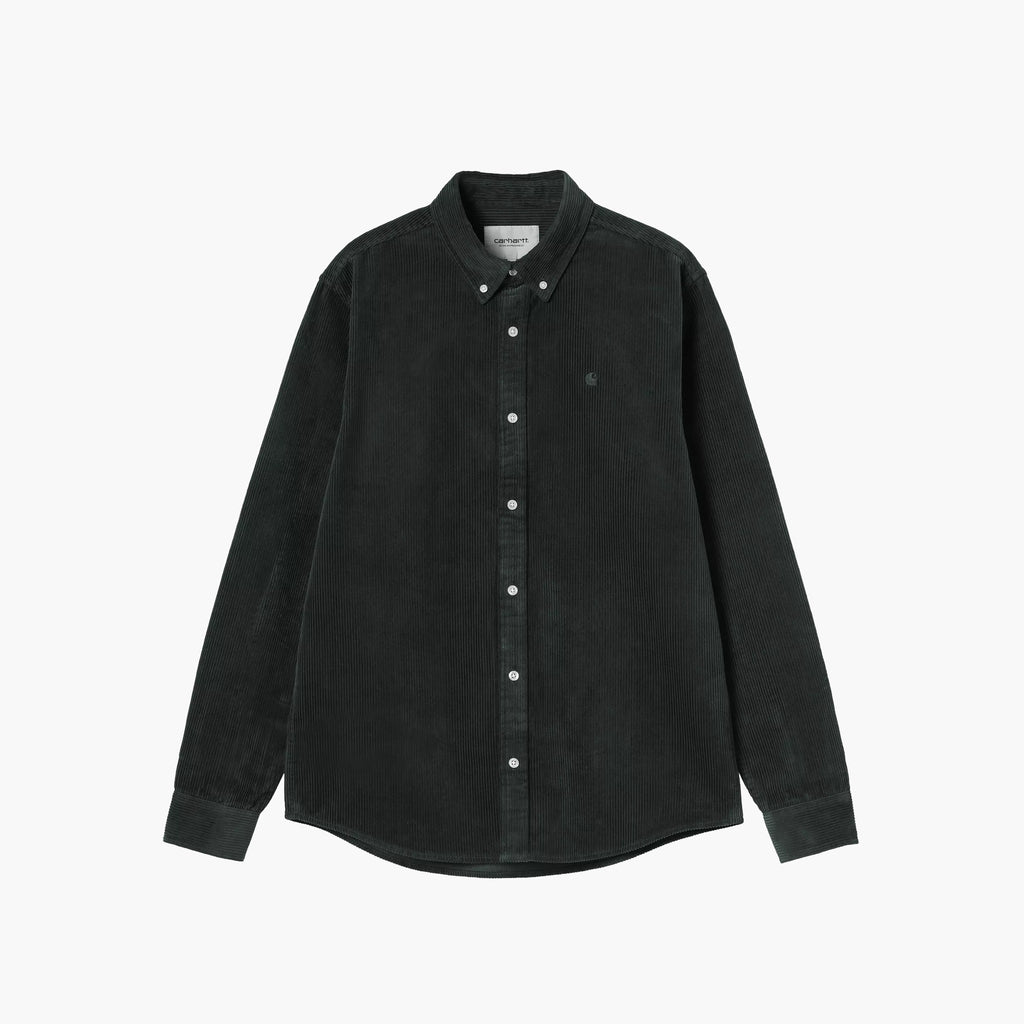 Carhartt WIP L/S Madison Cord Shirt - Raven