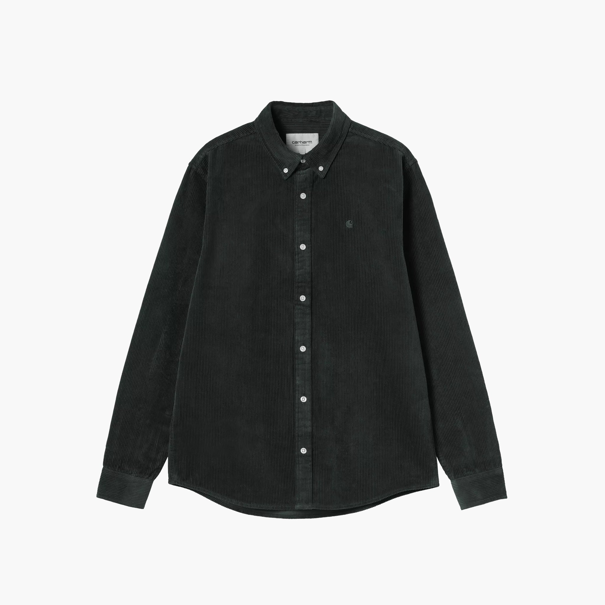 Carhartt WIP L/S Madison Cord Shirt - Raven