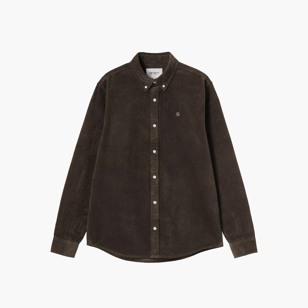 Carhartt WIP L/S Madison Cord Shirt - Tobacco