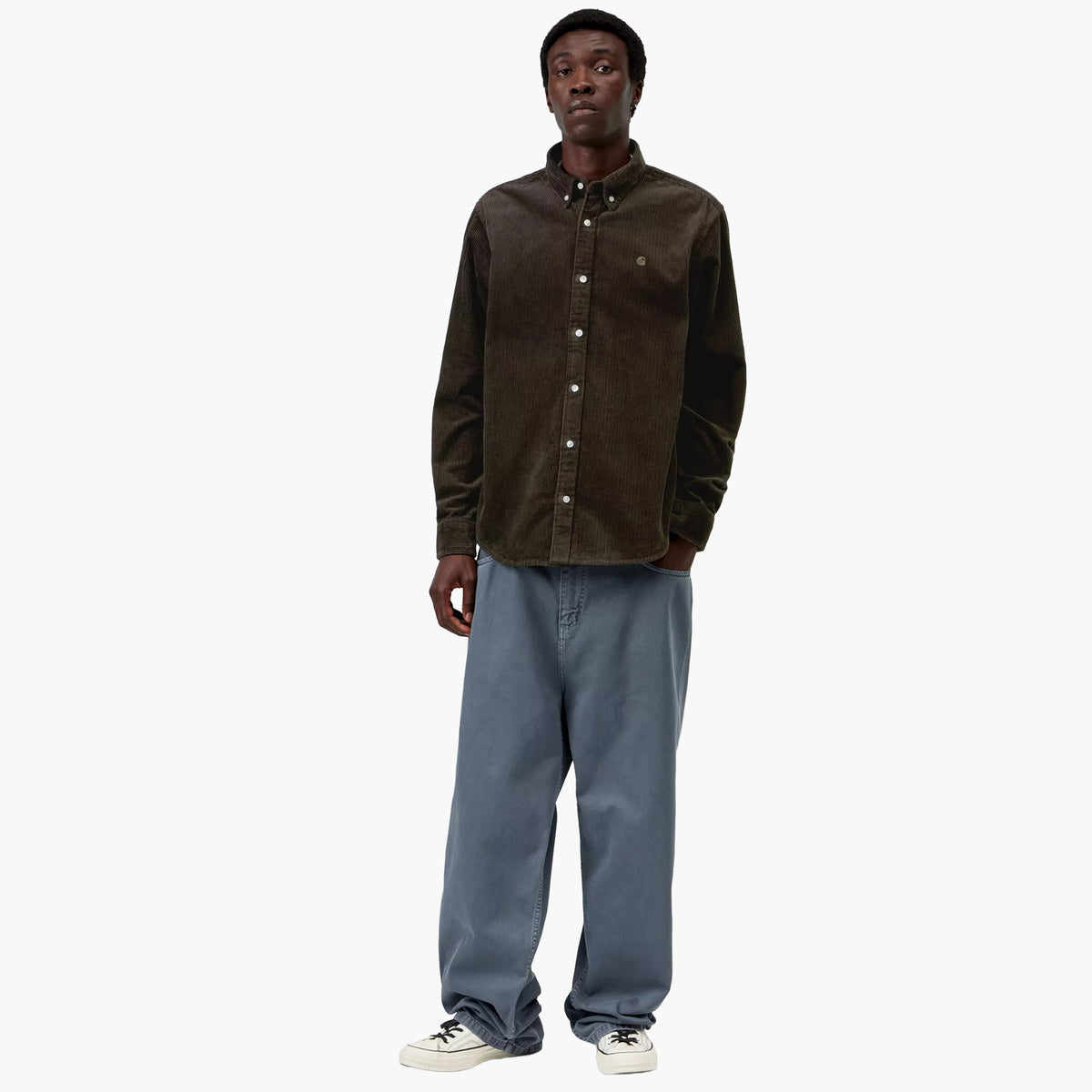 Carhartt WIP L/S Madison Cord Shirt - Tobacco