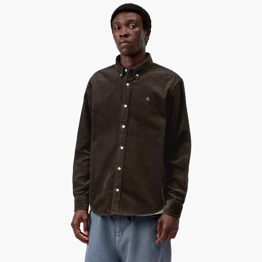 Carhartt WIP L/S Madison Cord Shirt - Tobacco