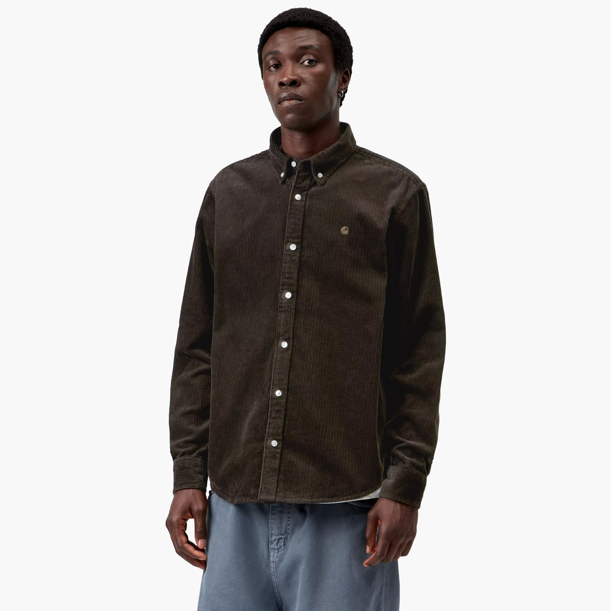 Carhartt WIP L/S Madison Cord Shirt - Tobacco