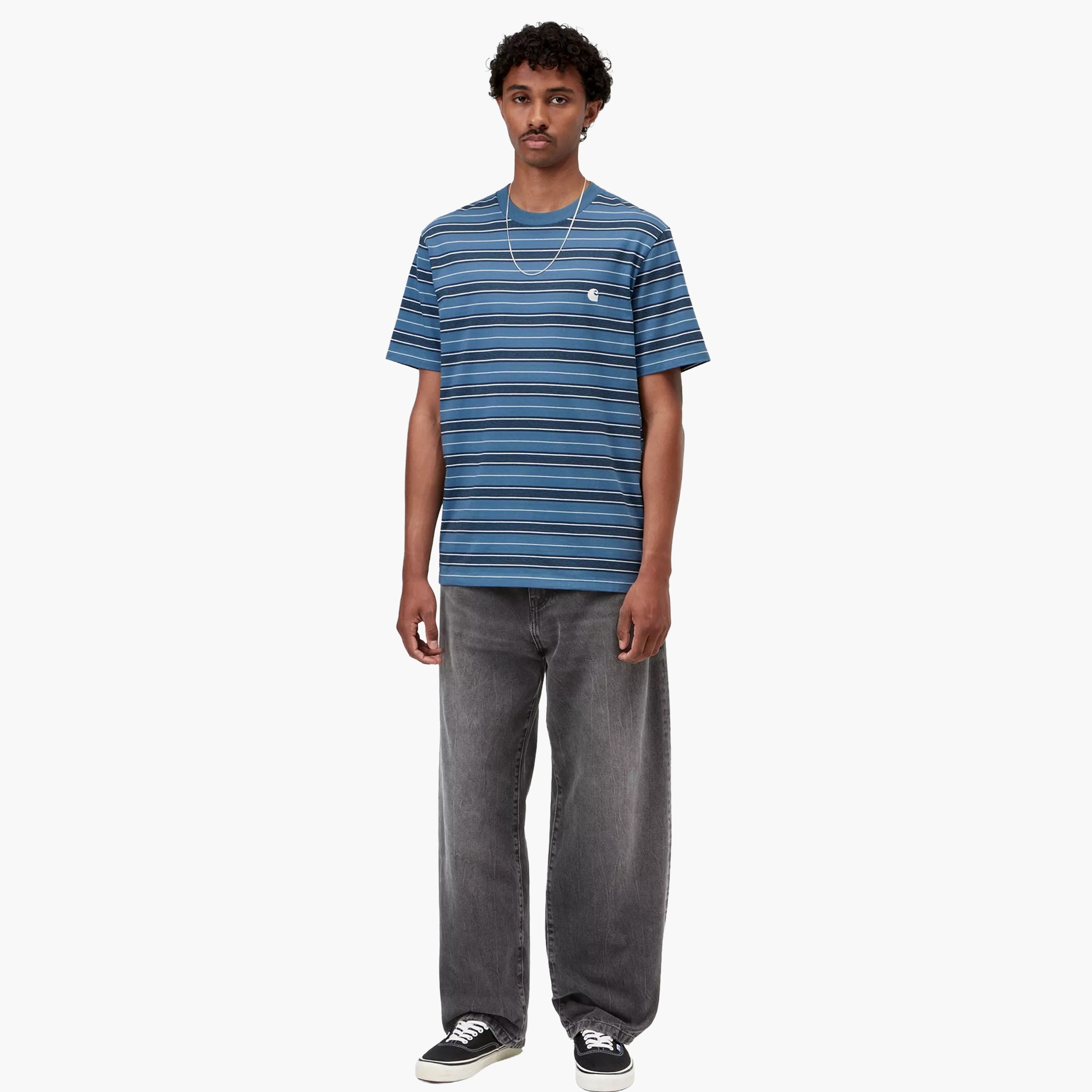Carhartt WIP Landon Pant - Black Marble used wash