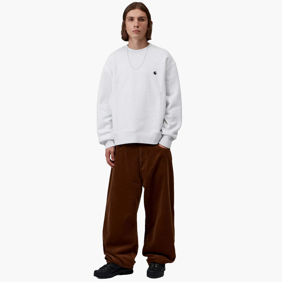 Carhartt WIP Mack Sweat - Ash Heather