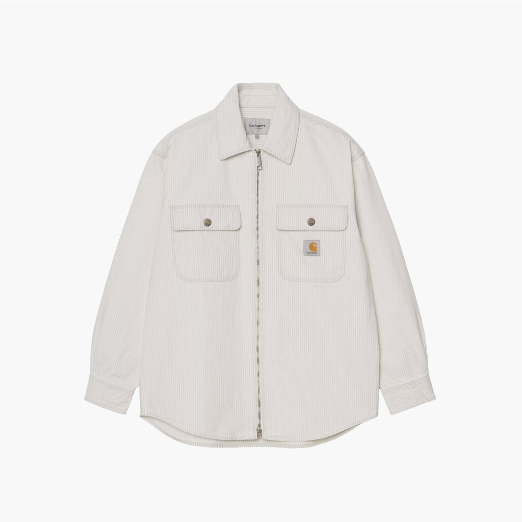 Carhartt WIP Mercer Shirt Jac - Wax Stripe Bleached