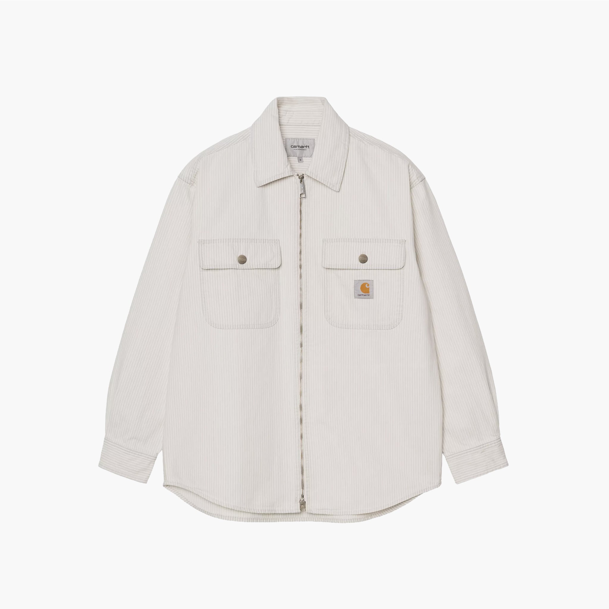 Carhartt WIP Mercer Shirt Jac - Wax Stripe Bleached