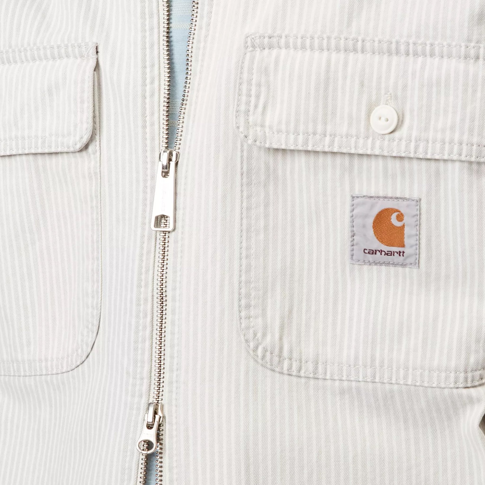 Carhartt WIP Mercer Shirt Jac - Wax Stripe Bleached