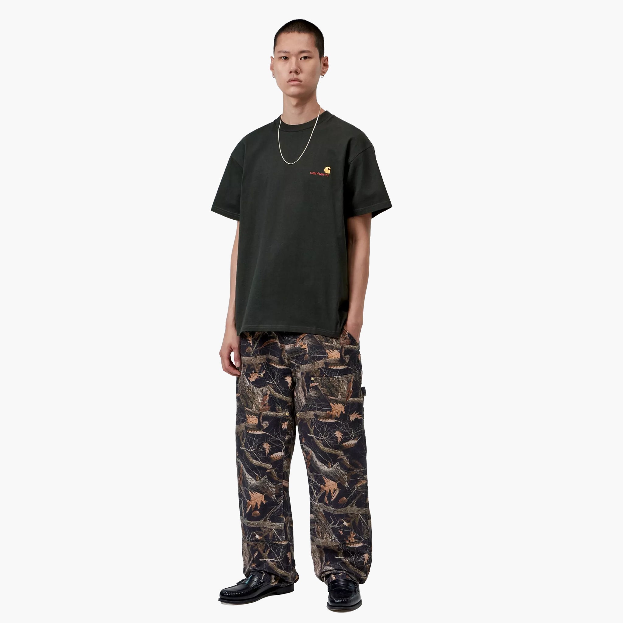 Carhartt WIP S/S American Script T-Shirt - Raven
