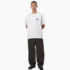 Carhartt WIP S/S Arch Script T-Shirt - White Dark Navy