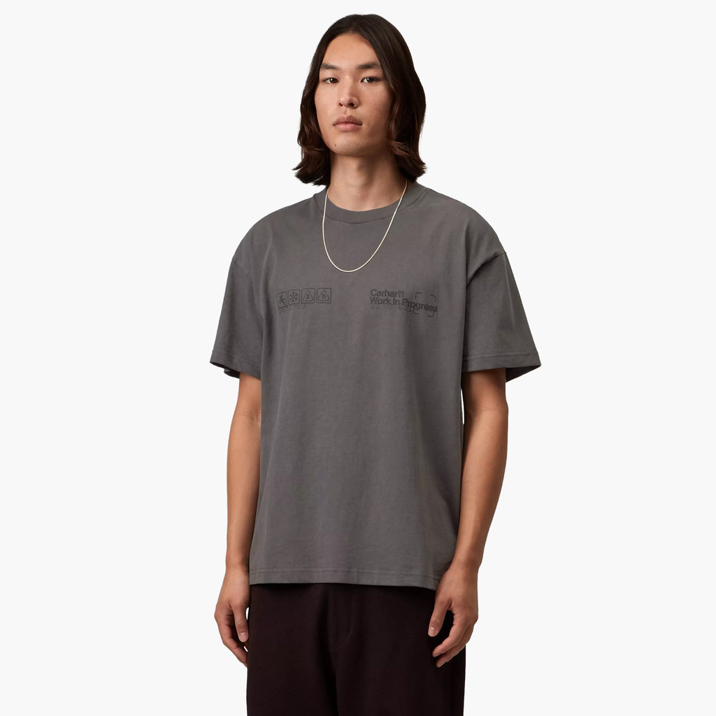Carhartt WIP S/S Boxed T-Shirt - Soot