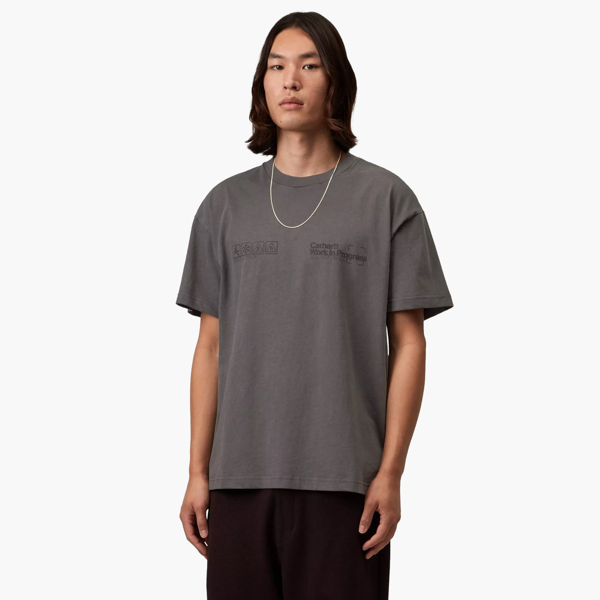 Carhartt WIP S/S Boxed T-Shirt - Soot