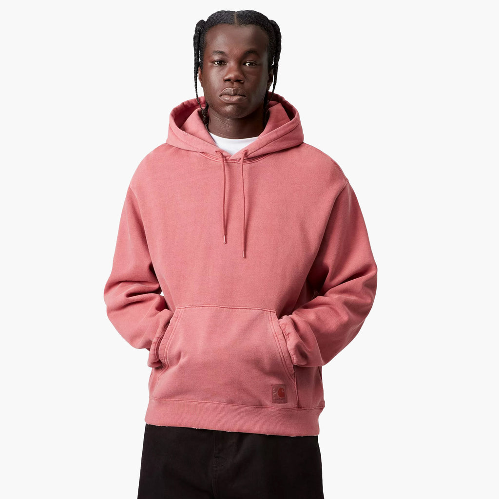 Carhartt Wip Hooded Torion Sweat Marsala Grind Washed