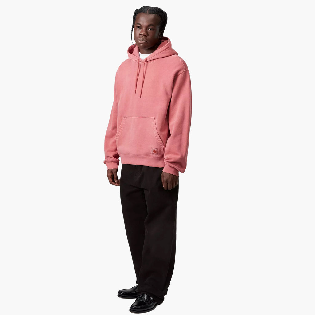 Carhartt Wip Hooded Torion Sweat Marsala Grind Washed