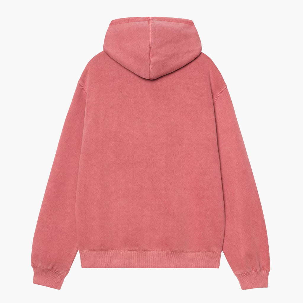 Carhartt Wip Hooded Torion Sweat Marsala Grind Washed