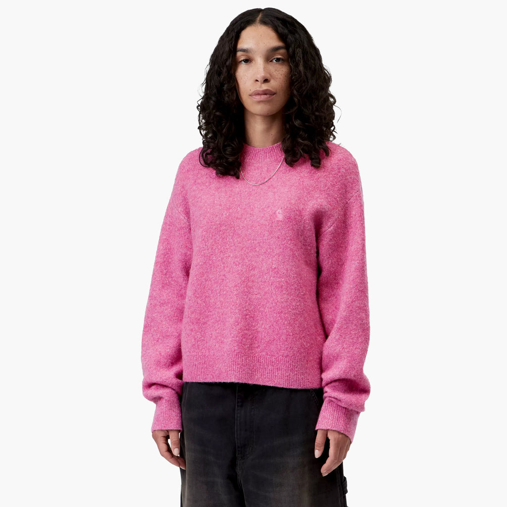 Carhartt WIP Women Curtis Sweater - Tangled Hortensia