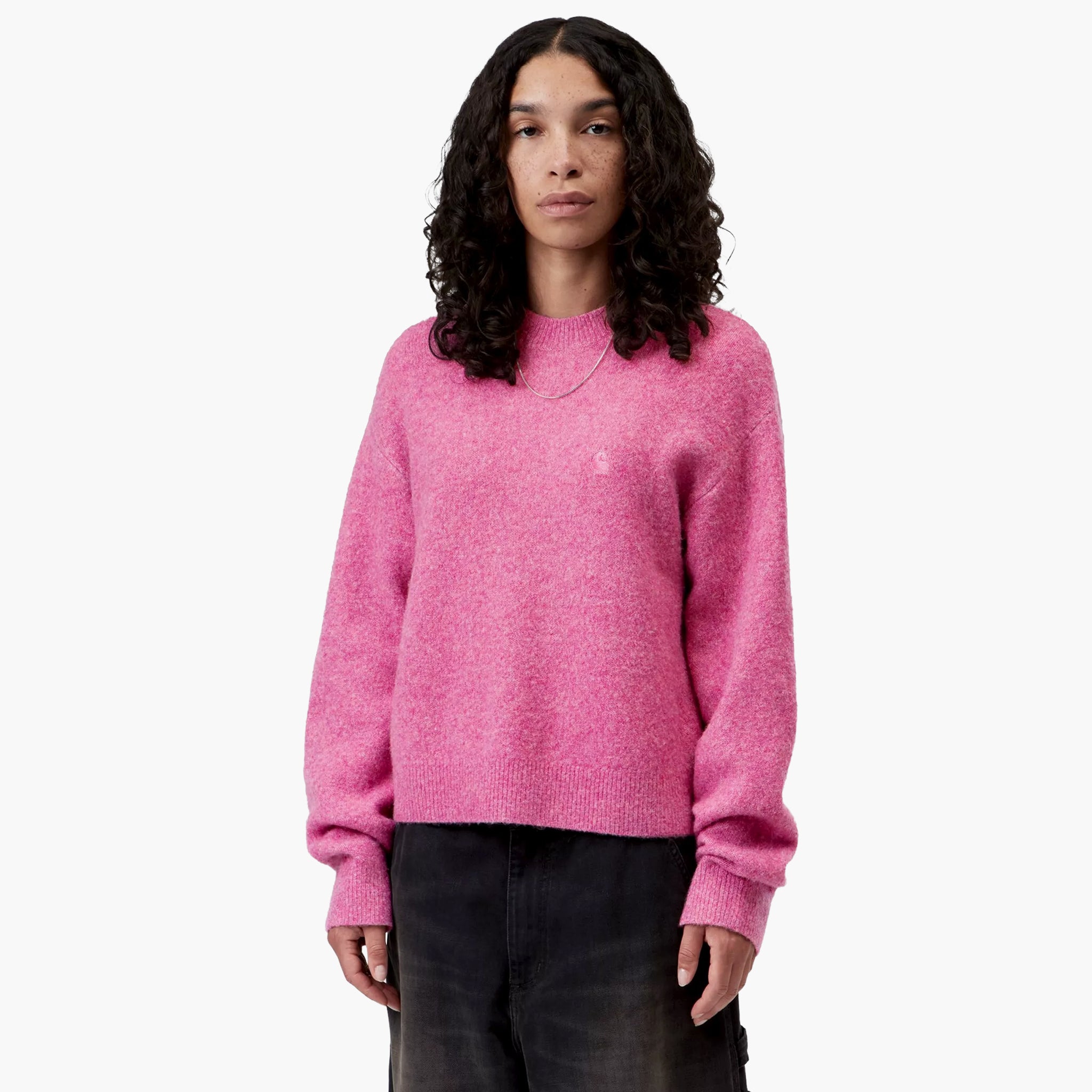 Carhartt WIP Women Curtis Sweater - Tangled Hortensia
