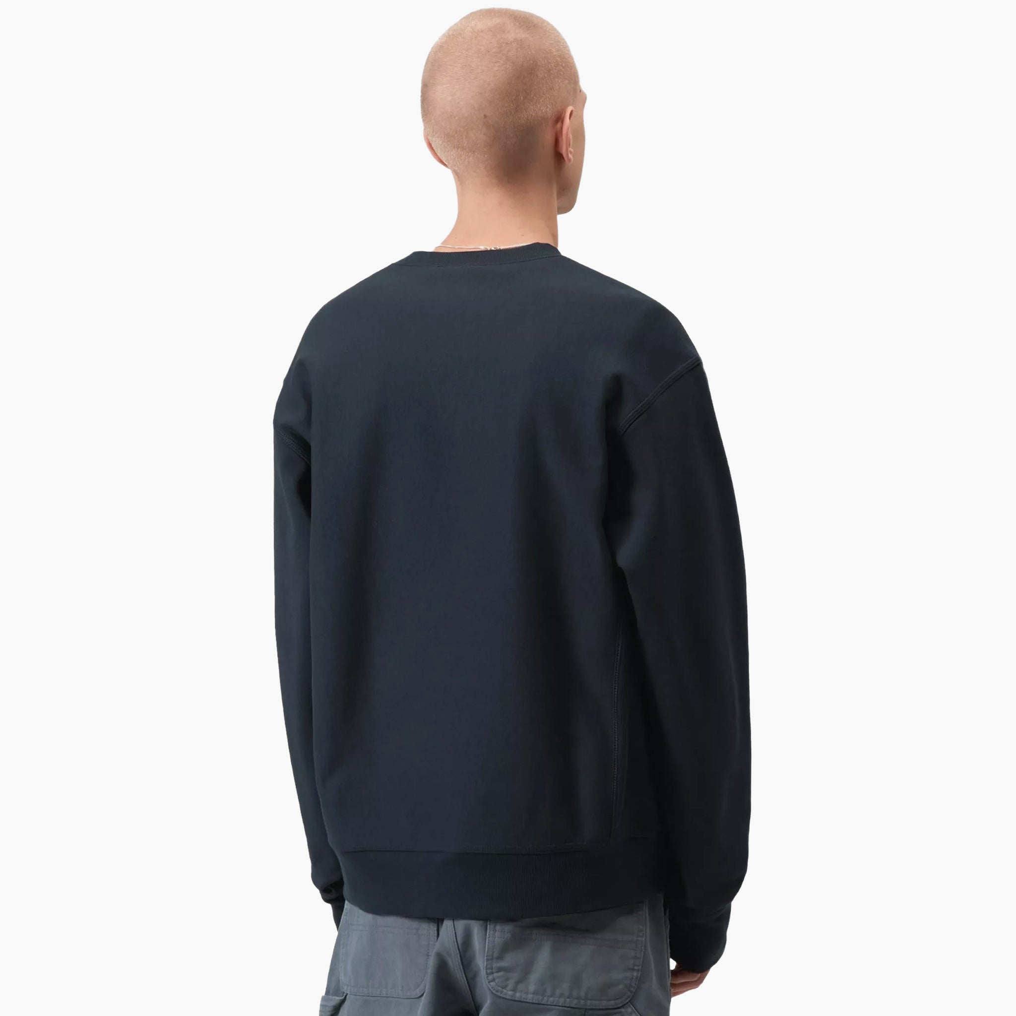 Carhartt WIP American Script Sweat Deep Night