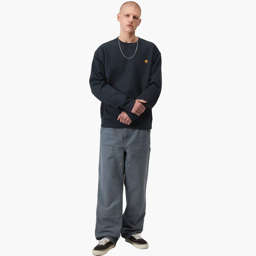 Carhartt WIP American Script Sweat Deep Night