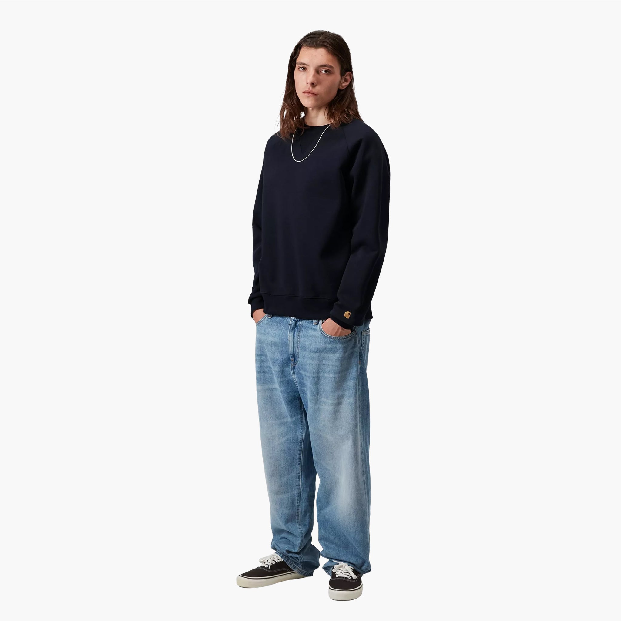 Carhartt Wip Chase Sweat Dark Navy