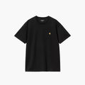 Carhartt WIP Chase T-Shirt Schwarz Gold