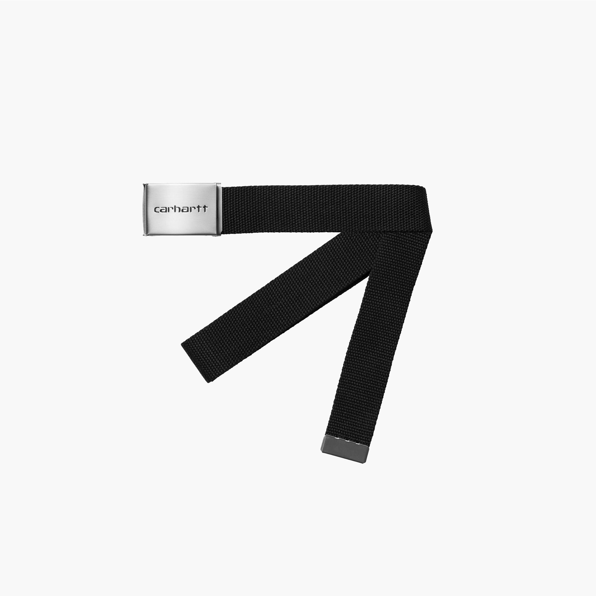 Carhartt Wip Clip Belt Chrome Zwart
