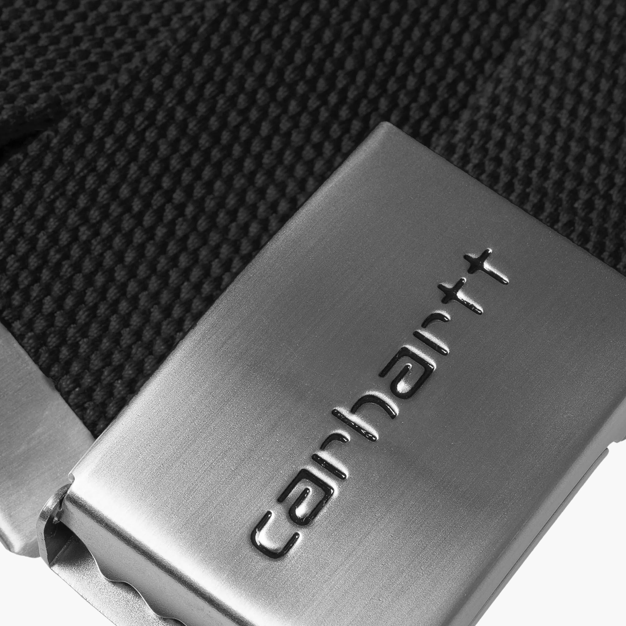 Carhartt Wip Clip Belt Chrome Zwart