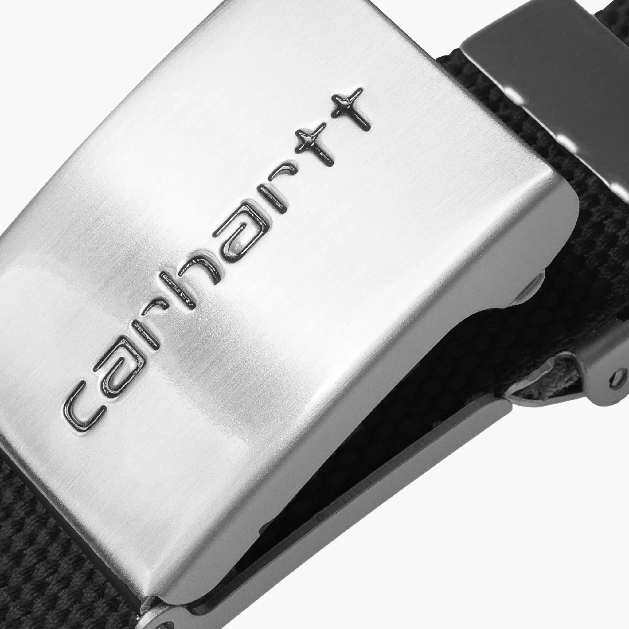 Carhartt Wip Clip Belt Chrome Zwart
