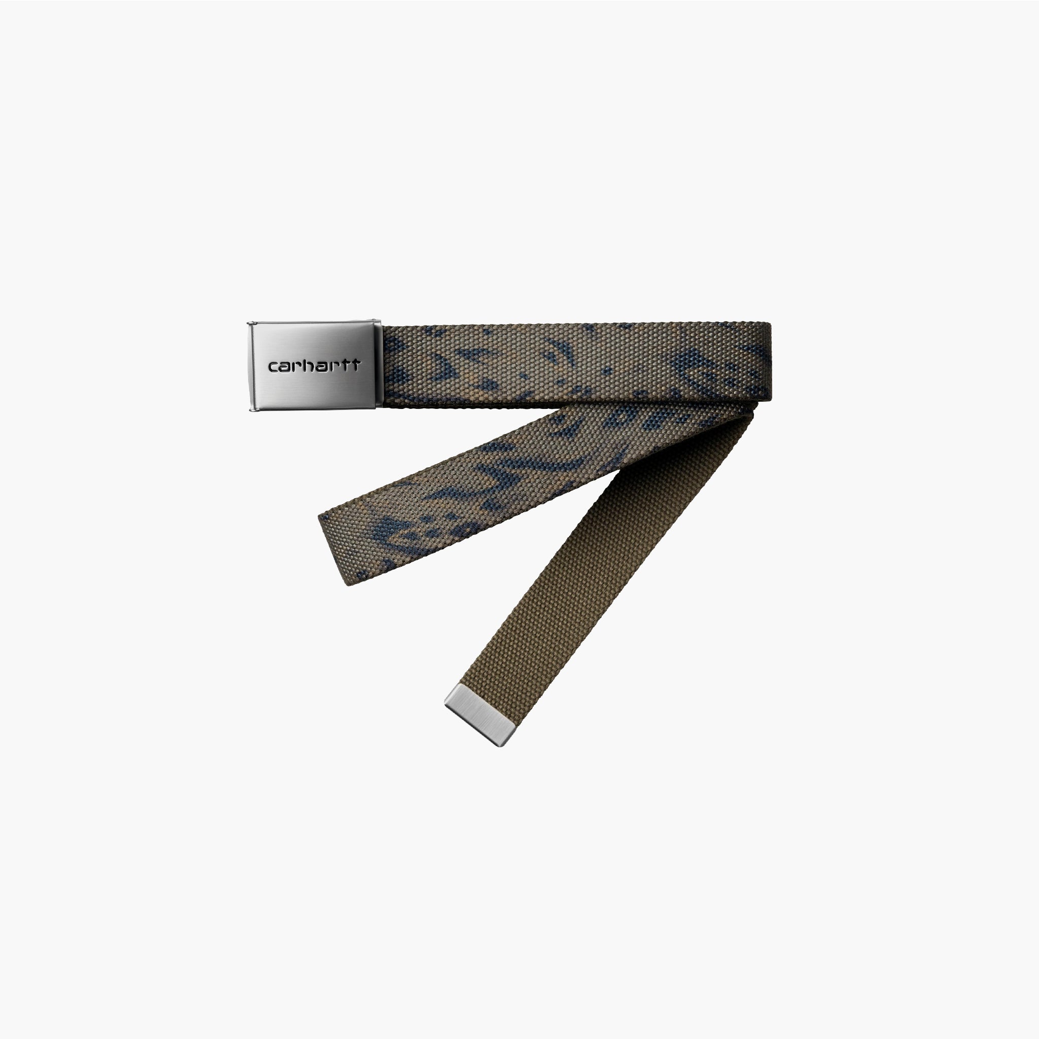Carhartt WIP Clip Belt Chrome Duck Feather Cypress
