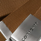 Carhartt Wip Clip Belt Chrome Hamilton Brown