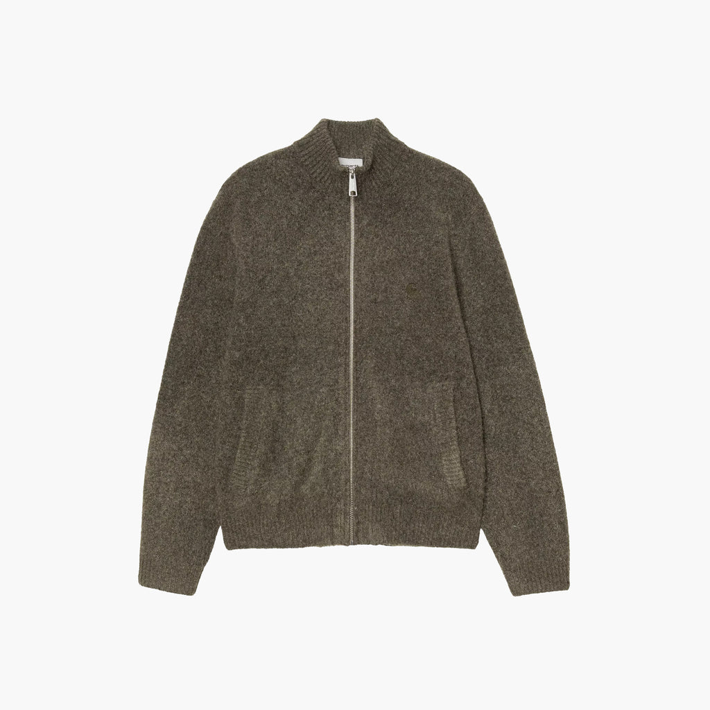 Carhartt WIP Curtis Sweater Jacket - Tangled Shungite