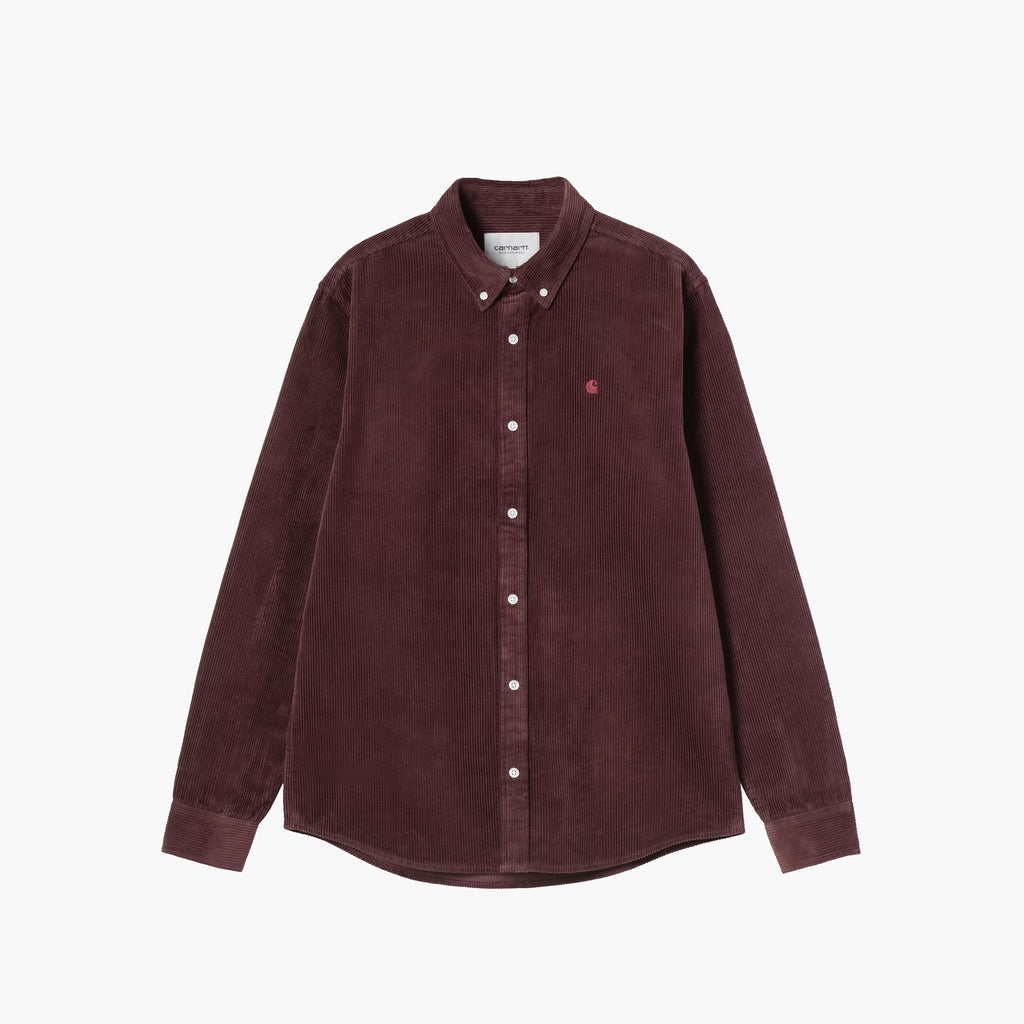 Carhartt WIP L/S Madison Cord Shirt - Amarone