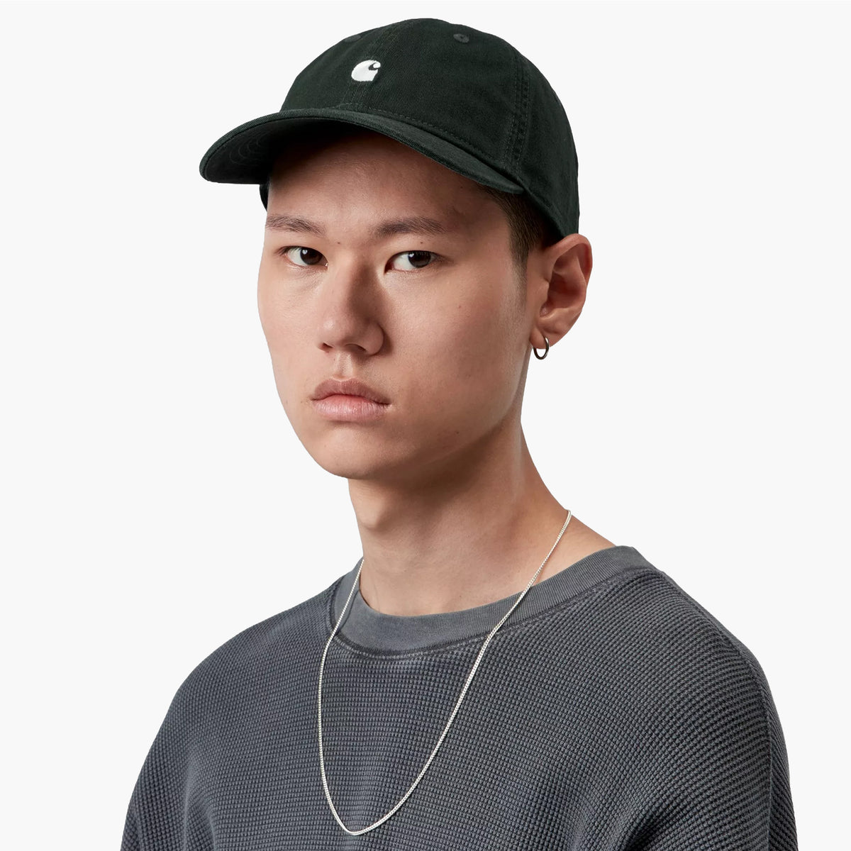 Carhartt WIP Madison Logo Cap - Dark Scarab / White