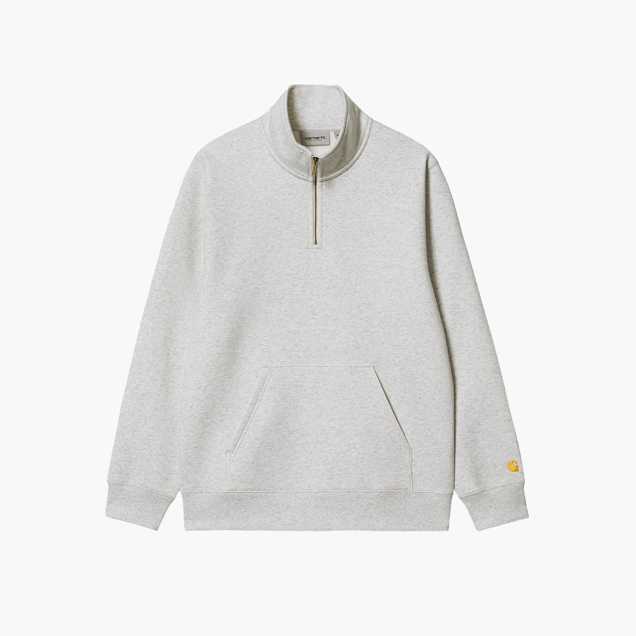 Carhartt WIP Chase Neck Zip Sweat Ash Heather