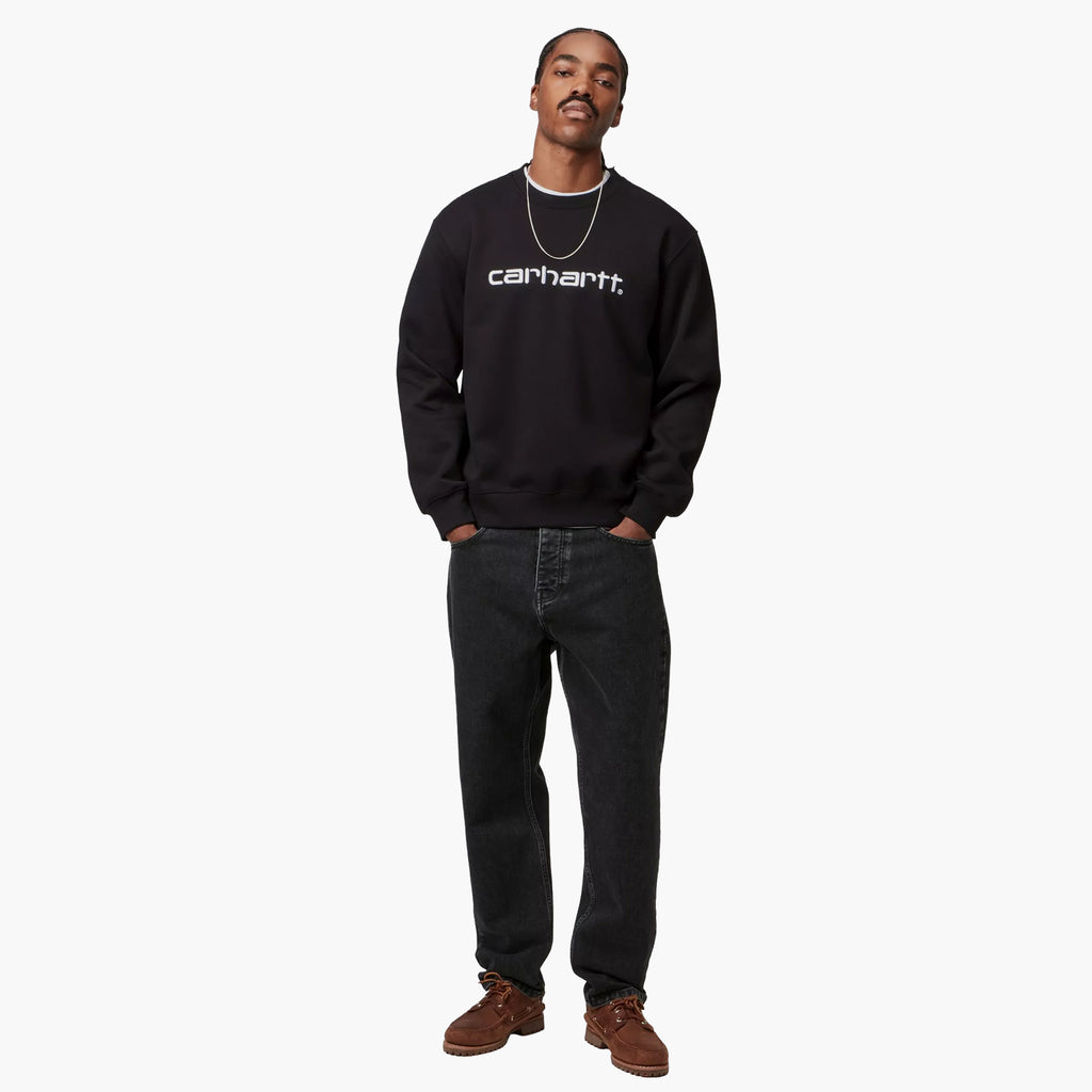 Carhartt WIP Newel Pant, Black Stone Washed