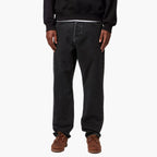 Carhartt WIP Newel Pant, Black Stone Washed