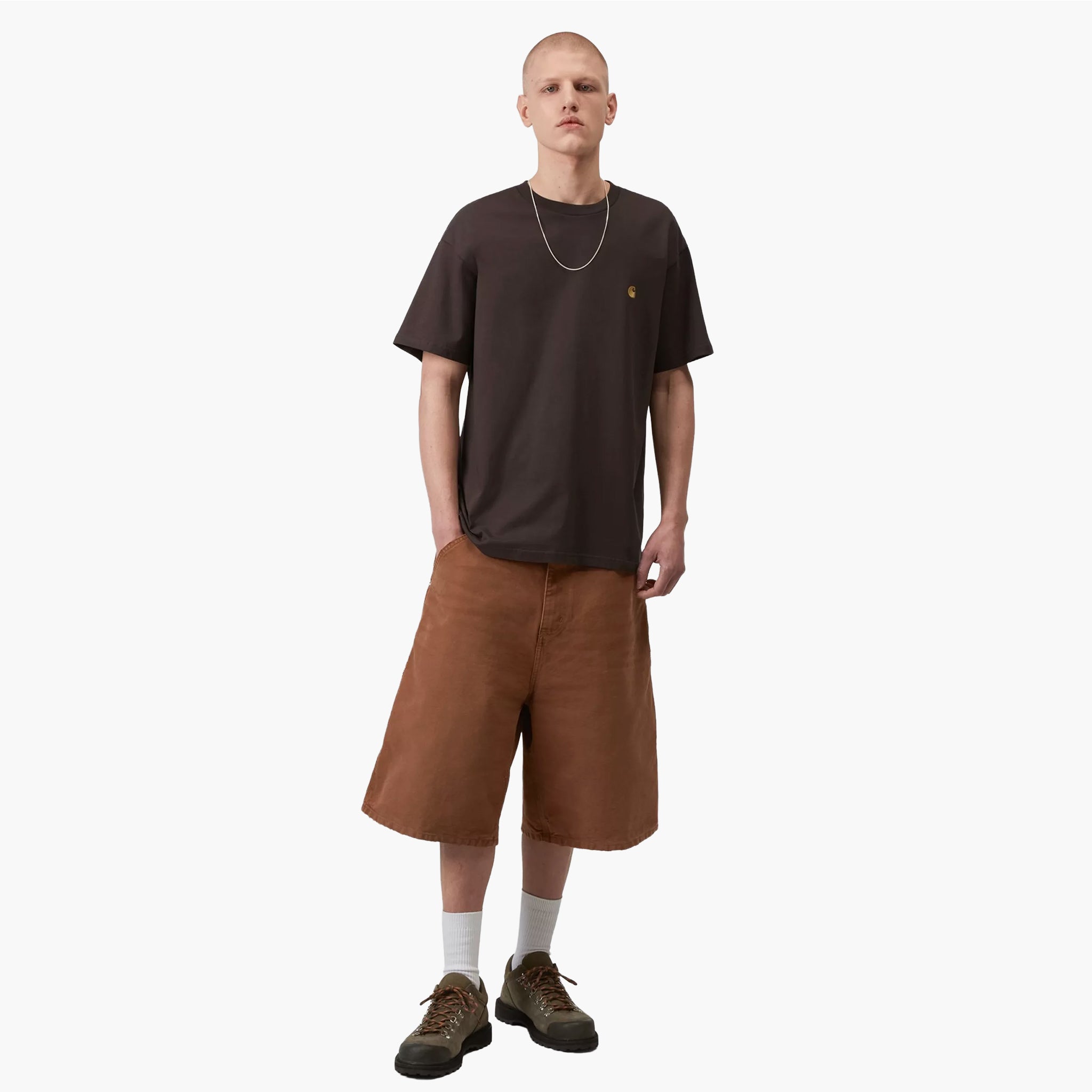 Carhartt WIP Chase T-Shirt Shale Gold