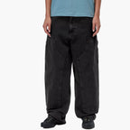 Carhartt WIP Women's Brandon Double Knee Pant - Black Stone Washed